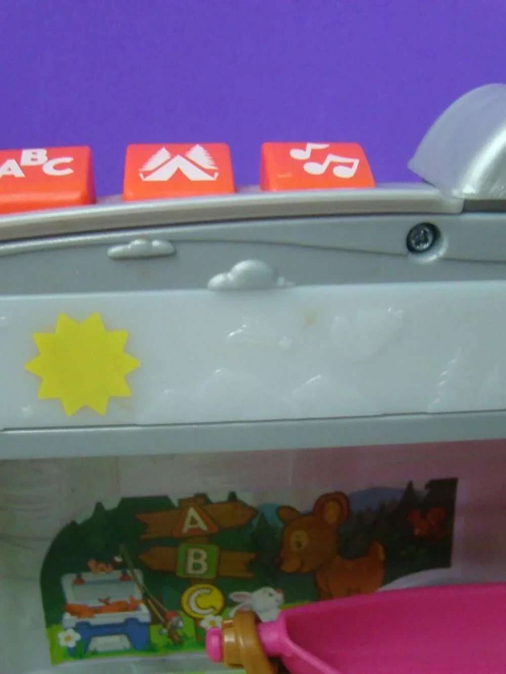 Fisher Price Little People Talking Light Up Learning Camper, SUV, Tent WORKS